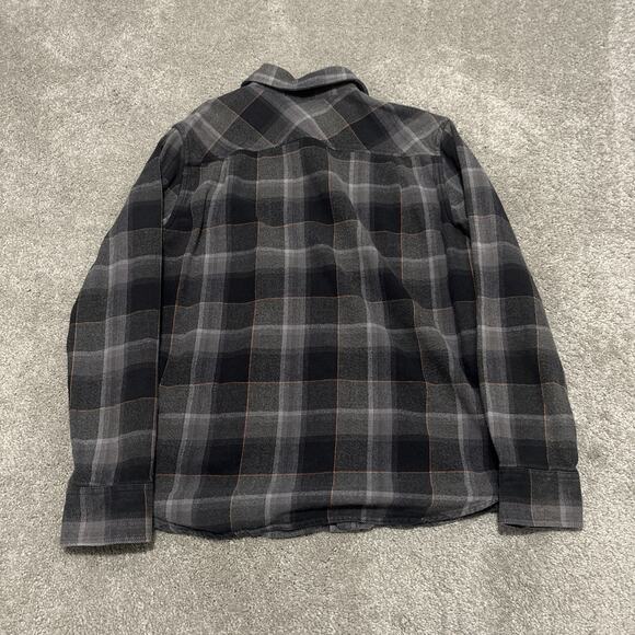 Grundens X Dark Seas Flannel Button Front Shirt Mens Size Medium - Picture 5 of 5